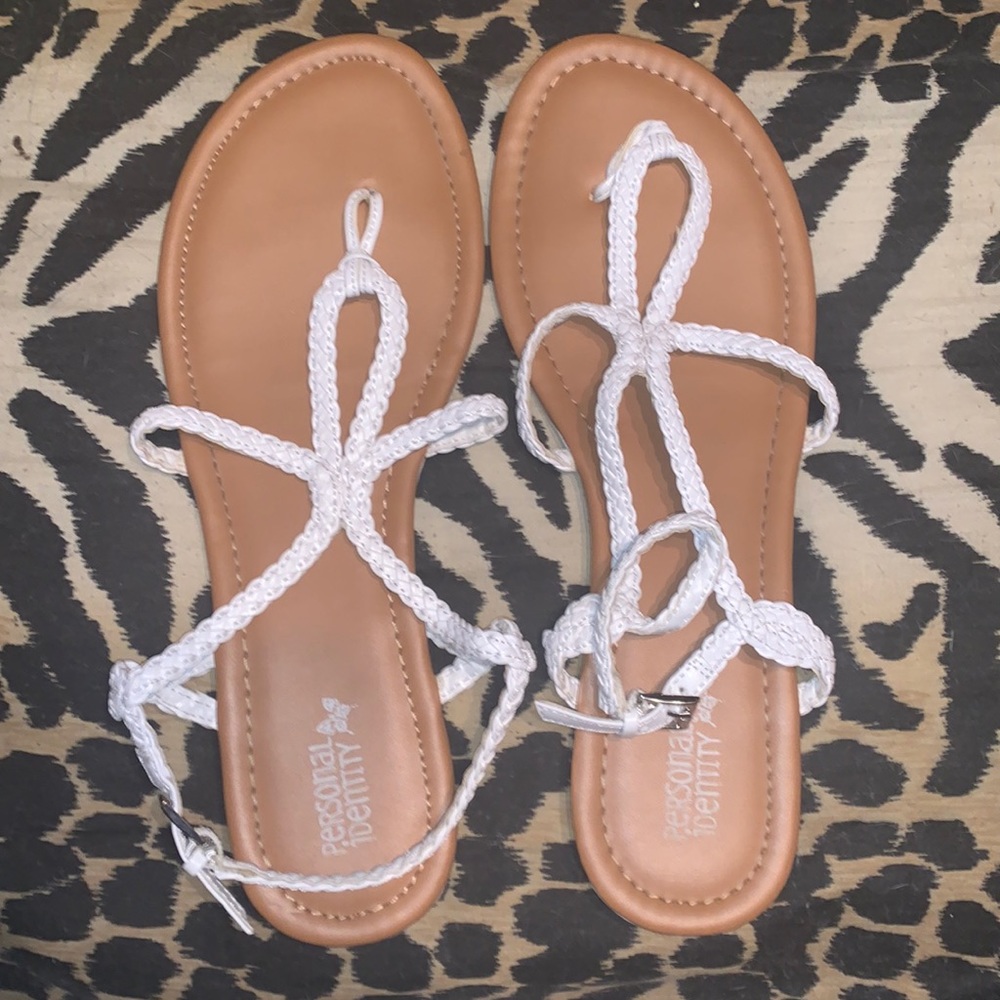 White sandals